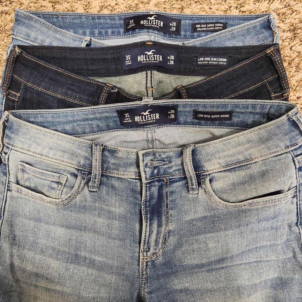 3 Pairs of Hollister Jeans